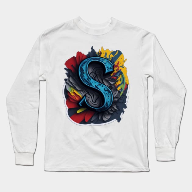 The S letter II Long Sleeve T-Shirt by design19970